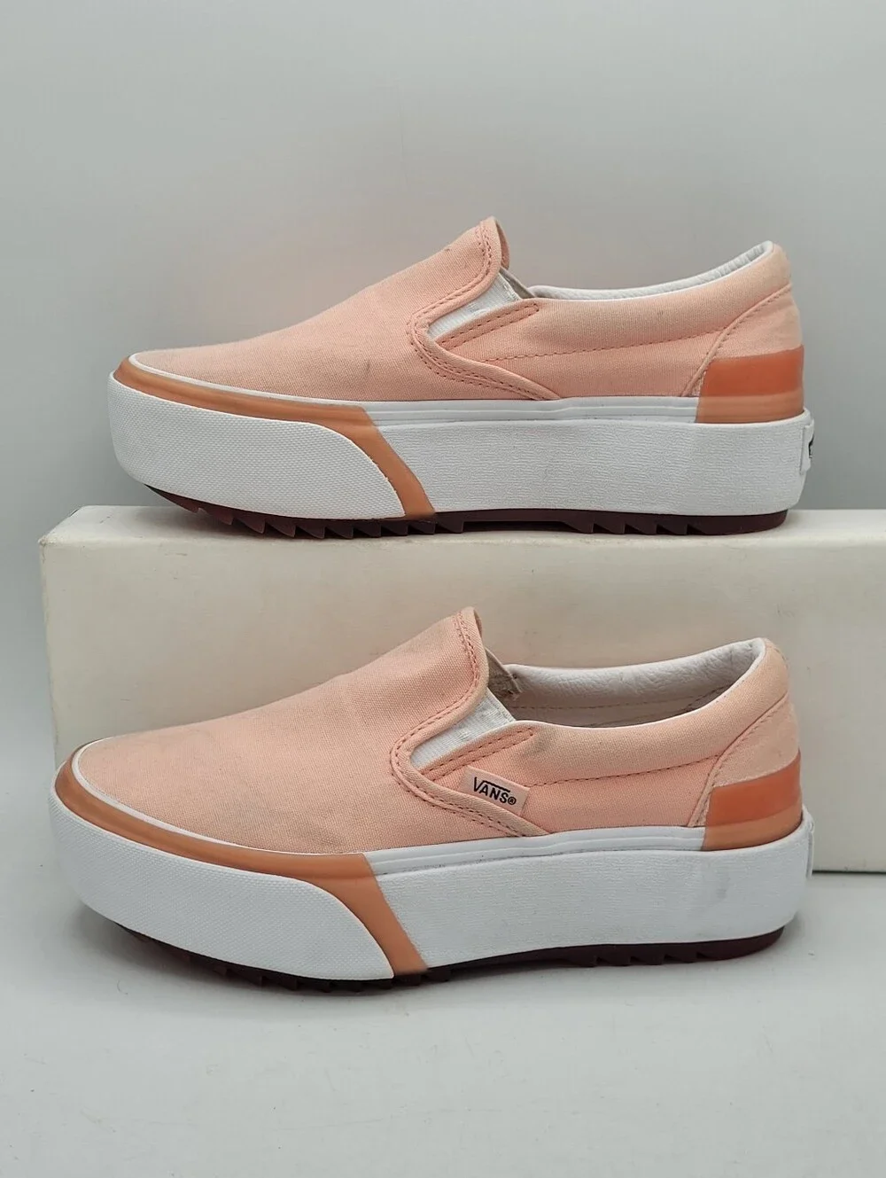 Vans Stacked Peach Platform Size 6 In Womens 4.5 In Mens